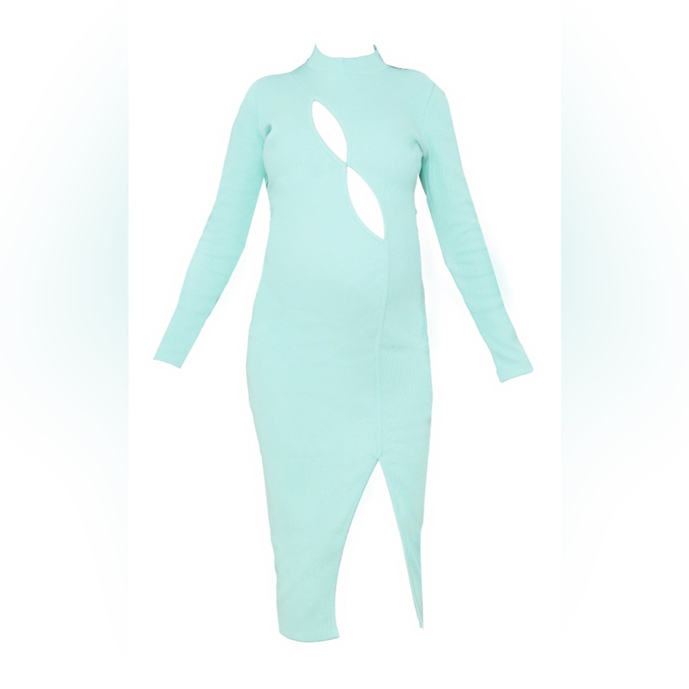 PrettyLittleThing Mint Midi Dress